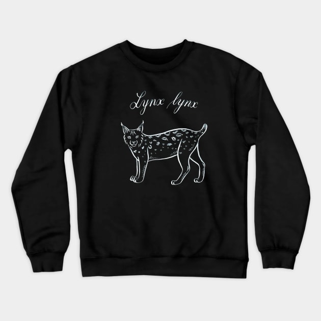 Lynx (Lynx lynx) Crewneck Sweatshirt by illucalliart